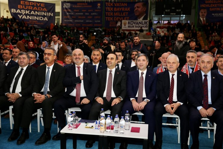 Sanayi ve Teknoloji Bakanı Kacır, AK Parti Giresun İl Kongresi'nde konuştu: