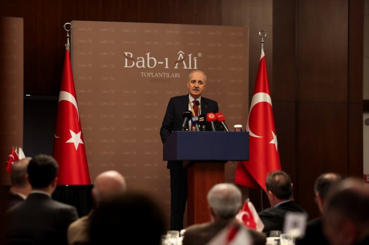 TBMM Başkanı Kurtulmuş "Bab-ı Ali Toplantıları"nda konuştu:
