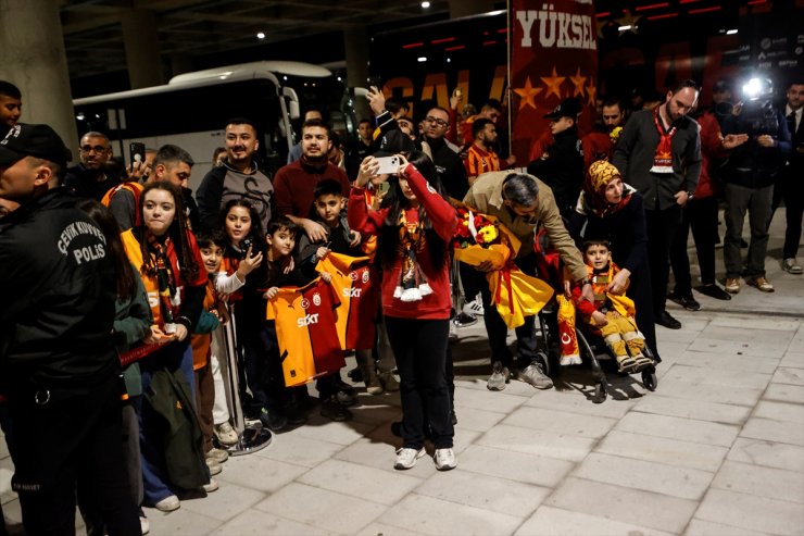 Galatasaray kafilesi, Hatayspor karşılaşması için Mersin'e geldi