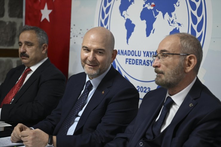 TBMM İçişleri Komisyonu Başkanı Soylu, Anadolu Yayıncılar Federasyonunda soruları yanıtladı: