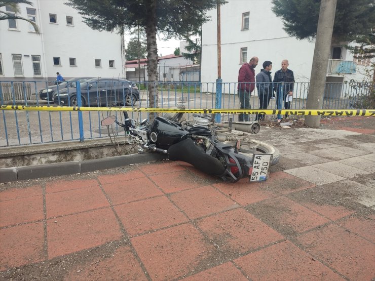 Samsun'da motosiklet sürücüsü imam trafik kazasında hayatını kaybetti