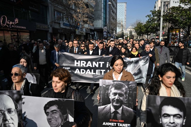 Gazeteci Hrant Dink, Agos Gazetesi önünde anıldı