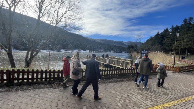 Gölcük Tabiat Parkı, yarıyıl tatilinde misafirlerini ağırlıyor