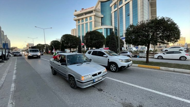 Şanlıurfa'da Filistin'e destek konvoyu düzenlendi