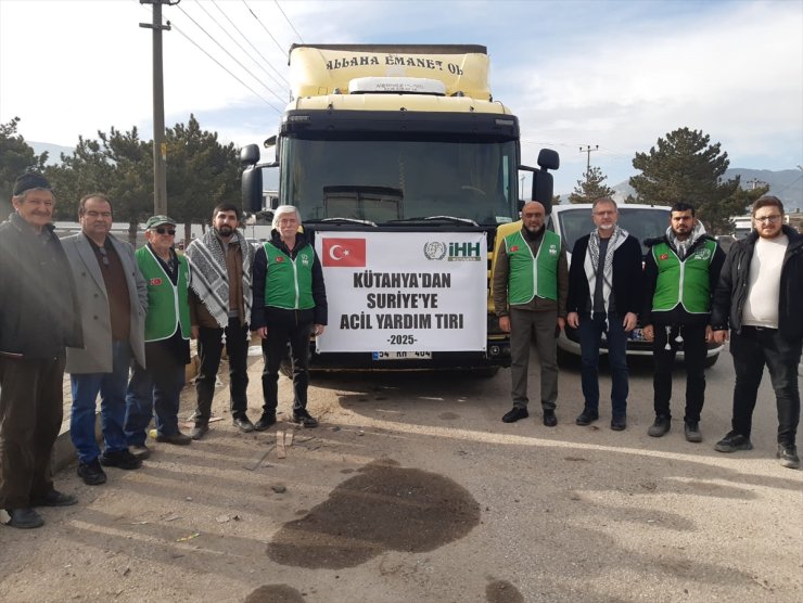 Kütahya’dan Suriye’ye yardım tırı gönderildi