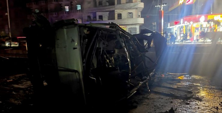 Suriye'nin Münbiç ilçesinde bombalı araçla düzenlenen terör saldırısında 1 sivil öldü