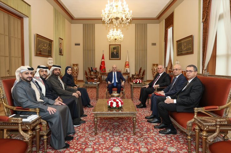 TBMM Başkanı Kurtulmuş, Katar Ulusal İnsan Hakları Komitesi Başkanı Al Attiyah'ı kabul etti