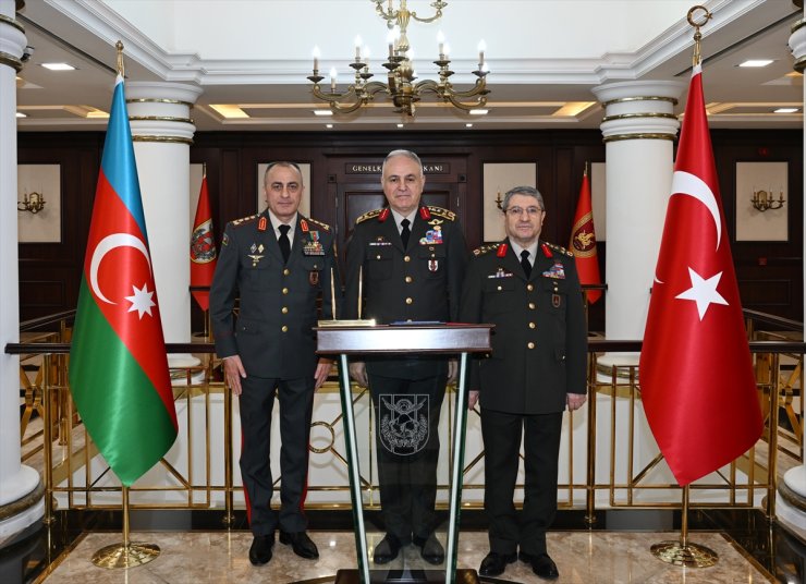 Genelkurmay Başkanı Orgeneral Gürak, Azerbaycan Kara Kuvvetleri Komutanı Korgeneral Mirzeyev'i kabul etti