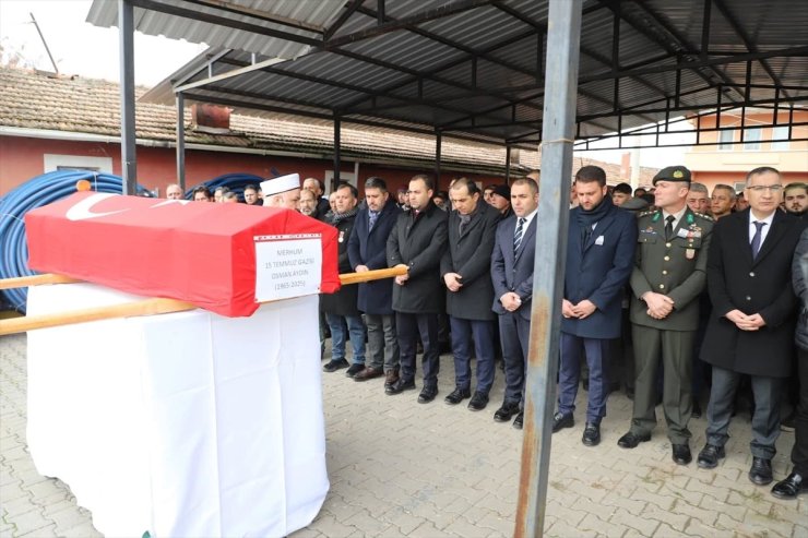 Vefat eden 15 Temmuz gazisi Osman Aydın, Çankırı’da son yolculuğuna uğurlandı