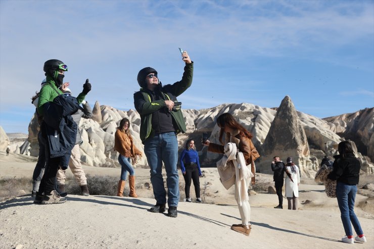 Yerli turistlerin yarıyıl tatilindeki tercihi Kapadokya oldu