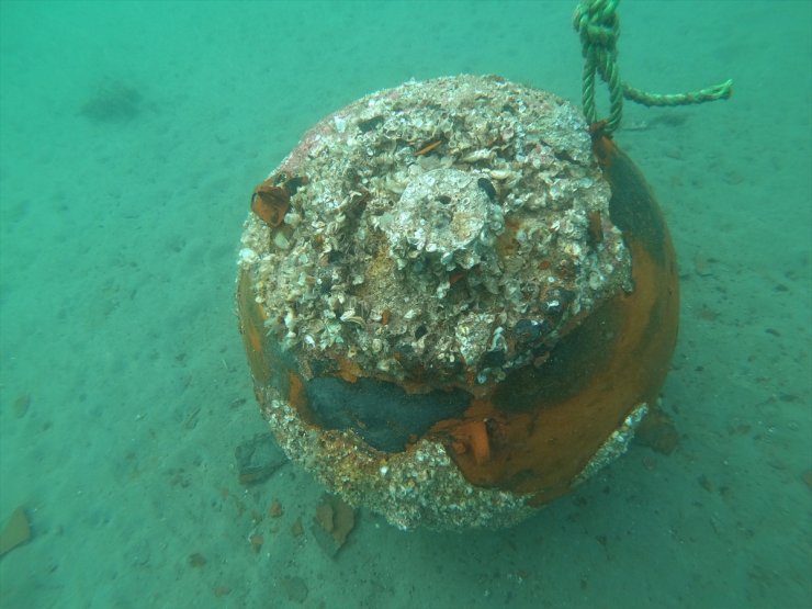 Ezine ilçesinde Çanakkale Savaşları'ndan kalan 110 yıllık deniz mayını imha edildi