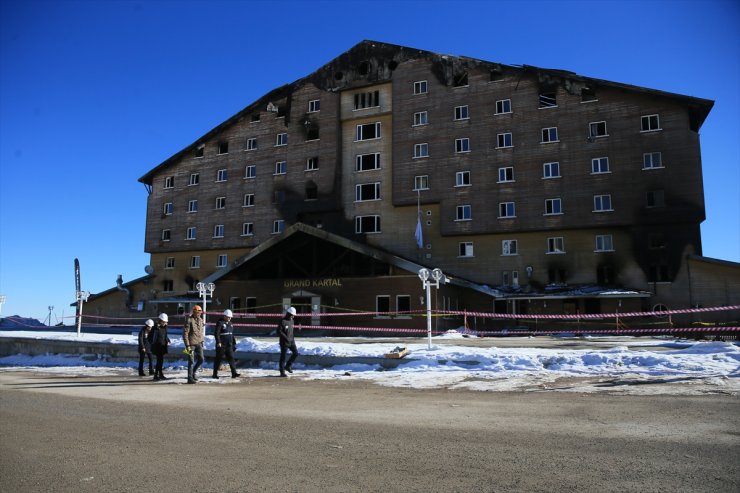 Çevre, Şehircilik ve İklim Değişikliği Bakanlığı ekibi, Grand Kartal Otel'de inceleme yaptı