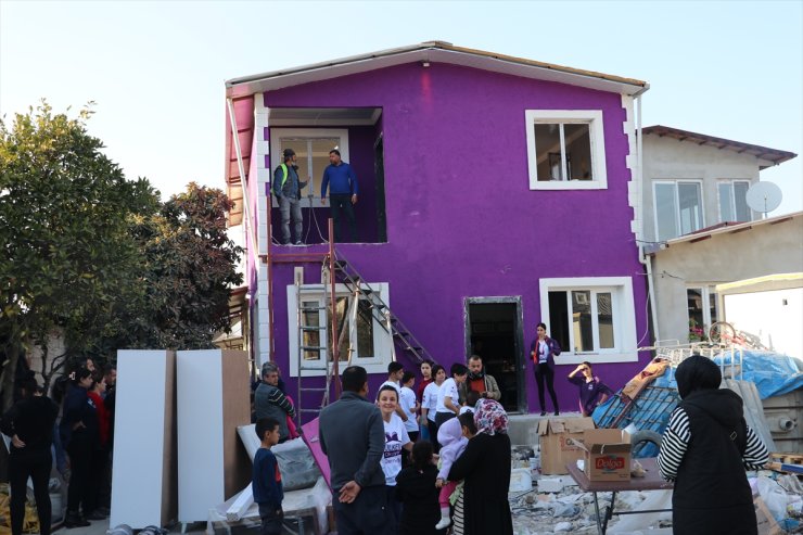 Depremde annelerini kaybeden Vahide ve kardeşlerinin ev hayali gerçek oldu