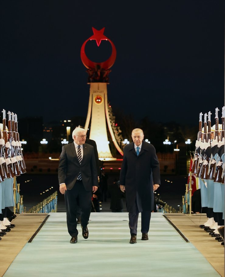 Cumhurbaşkanı Erdoğan, Almanya Cumhurbaşkanı Steinmeier ile görüştü