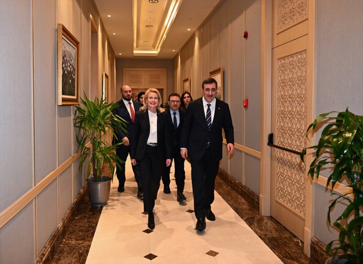 Cumhurbaşkanı Yardımcısı Yılmaz, AGİT PA Başkanı Kauma'yı kabul etti