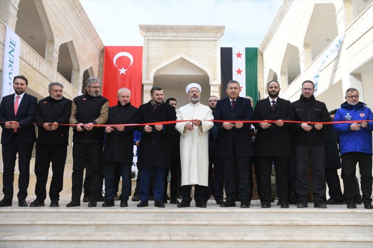 Diyanet İşleri Başkanı Erbaş, Suriye'de Hasene Kompleksi'nin açılışını yaptı