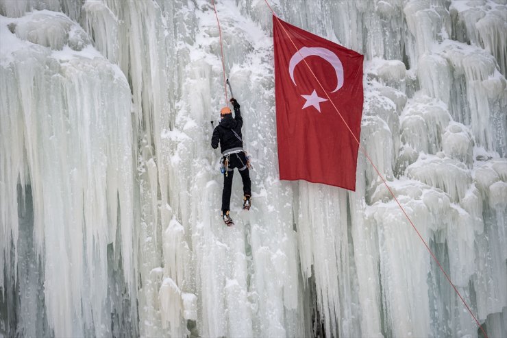 Türkiye Buz Duvarı Tırmanışı Şampiyonası başladı