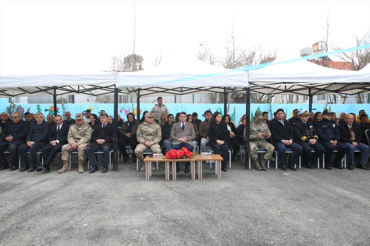 Hatay'da kalp krizinden yaşamını yitiren astsubay adına yaptırılan anaokulu açıldı
