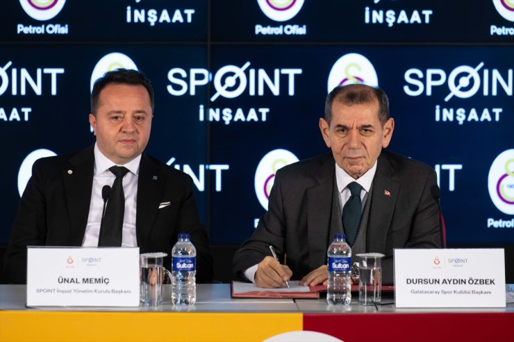 Galatasaray Kulübü ile Spoint İnşaat arasında sponsorluk anlaşması imzalandı