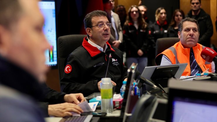 İBB Başkanı İmamoğlu, AKOM'daki çalışmaları takip etti