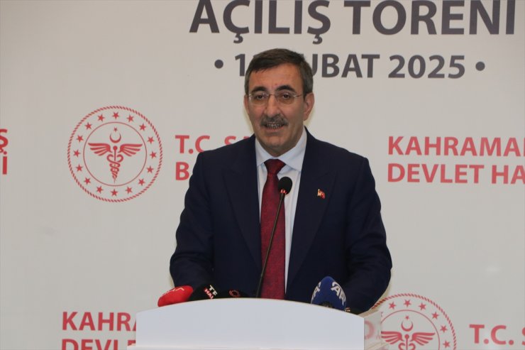 Cumhurbaşkanı Yardımcısı Yılmaz, Kahramanmaraş Devlet Hastanesi'nin açılışında konuştu: