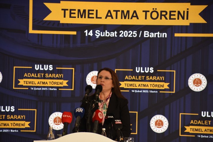 Bakan Tunç, Bartın'da Ulus Adalet Sarayı temel atma töreninde konuştu: