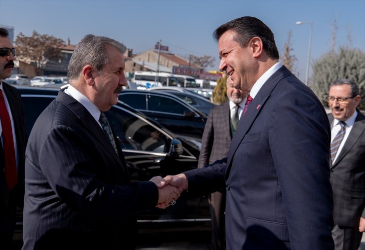 BBP Genel Başkanı Destici, Saadet Partisi Genel Başkanı Arıkan'ı ziyaret etti