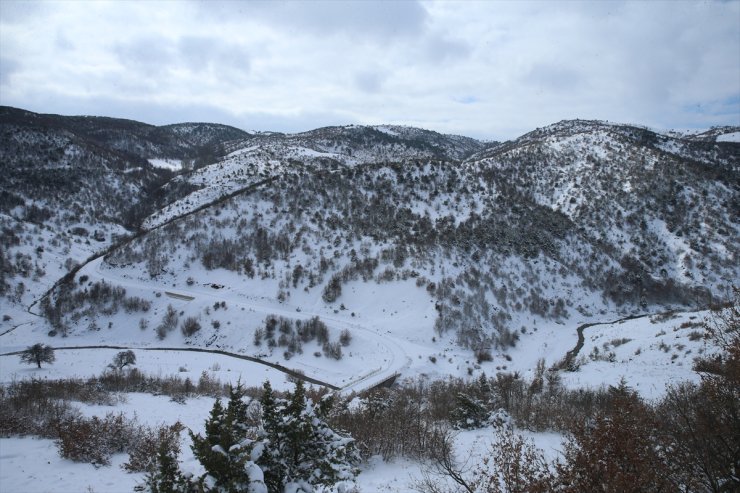Tokat'ta kar yağışı etkili oldu