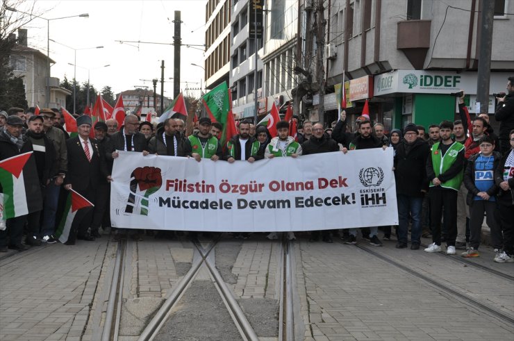 Eskişehir'de ABD Başkanı Trump'ın Gazze'ye yönelik sözleri protesto edildi