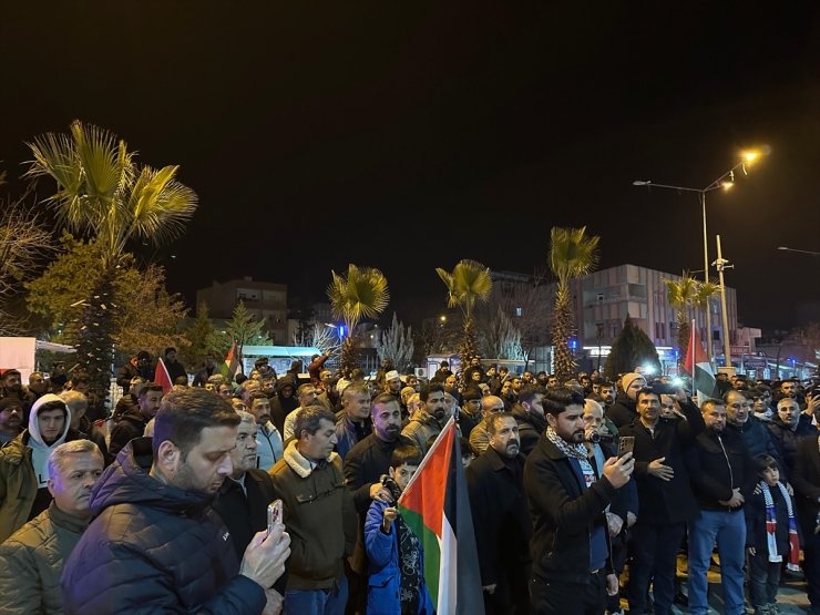 Adıyaman'da, Gazze'ye destek gösterisi düzenlendi