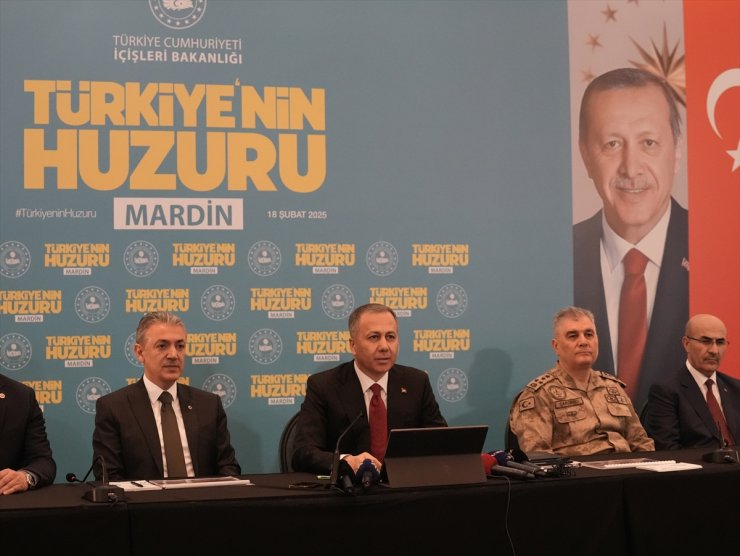 İçişleri Bakanı Yerlikaya, Mardin'de "Türkiye'nin Huzuru Toplantısı"nda konuştu: